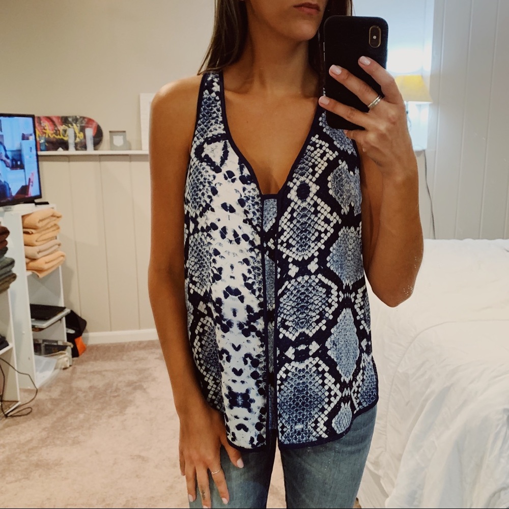 Eight Sixty // Snakeskin Print Tank